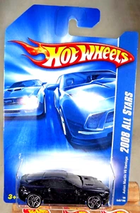 2008 Hot Wheels #50 All Stars ASTON MARTIN V8 VANTAGE Black Variation w/Pr5 Sp - Picture 1 of 5