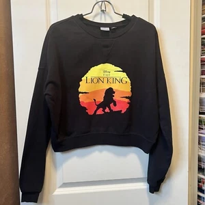 Who doesn't want Disney Lion King Crop Top Long Sleeve Sweatshirt, Girls Medium - Picture 1 of 3