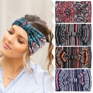 Banda elástica para el cabello con turbante anudado estampado de leopardo accesorios para el cabello D · - Imagen 1 de 29