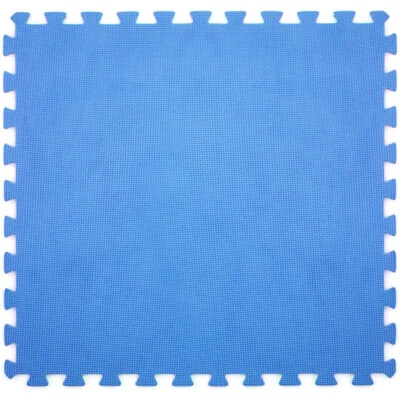 TAPPETO TAPPETINO PUZZLE MORBIDO PER PISCINA 60x60x0,8cm ANTISCIVOLO 6PZ BLU - Immagine 1 di 4