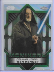 2023 Obi-Wan "Ben" Kenobi Star Wars Topps Chrome Insert Monikers Card #M-8 - Picture 1 of 2