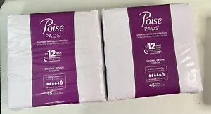 Poise Postpartum Incontinence Pads Ultimate Absorbency, Long Length, 90 Count - Picture 1 of 2