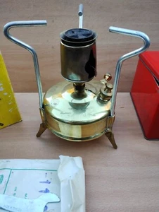 Vtg Optimus No 00L Brass Paraffin Stove Boxed - Light Use - Picture 1 of 24