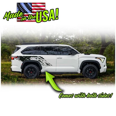 SIde Mud Splash Racing Stripes FITS TRD & Base  2023 & up Toyota Sequoia - Image 1 of 2