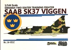 1/144 Cold War Fighter Trainer : SAAB SK37 Viggen [Sweden] : Triple Nuts - Picture 1 of 3