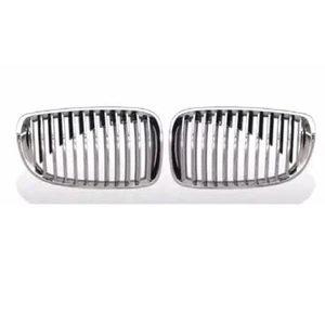 Fit For BMW 1 Series E81 E82 E87 E88 Front Grille Chrome + Rear Black 07-13 - Picture 1 of 4