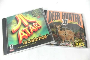 2 CD-ROM Computer Games Deer Hunter II And Atari Arcade Hits 1 For Windows 95/98 - Picture 1 of 5