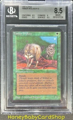 MTG Limited Edition Alpha 1993 Timber Wolves BGS 8.5 NM/MT+ Old School 93/94 - Image 1 of 4