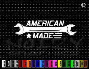 Calcomanía de vinilo American Made #1 Llave de bandera muscle Merica para autos de carreras - Imagen 1 de 1