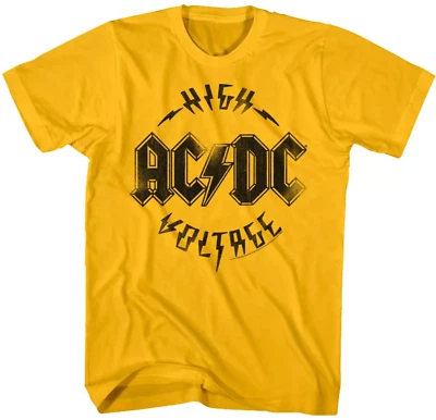 ACDC High Voltage Vintage Album Cover Men's T Shirt Metal Rock Band Music Merch - Image 1 of 4