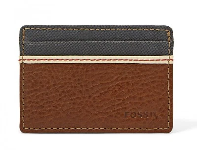 FOSSIL Elgin Card Case Kartenetui Brown
