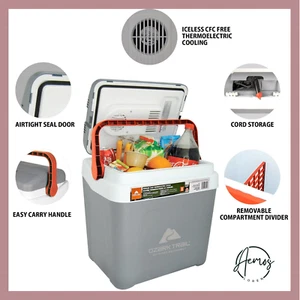 Highline Iceless Electric Cooler 12V 30 Cans Portable Car Thermoelectric Fridge - Picture 1 of 1