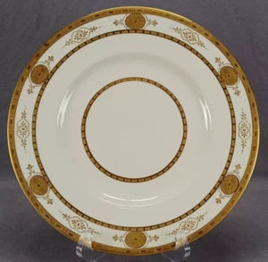 Minton Tiffany & Co Gold Encrusted & Beaded Ivory 10 1/4 Inch Plate A - Picture 1 of 8