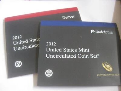 2012 US Mint Philadelphia "P" & Denver "D" Uncirculated Mint Set, 28 Coins - Image 1 of 4