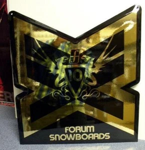 FORUM snowboards 2007 BIG embossed dealer display signage Minty New Old Stock - Picture 1 of 2