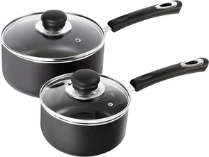 Nonstick Saucepan Set with Lid 1 Quart and 2 Quart Pots for Home Kitchen - Picture 1 of 12