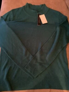 Neu mit Etikett Napa Valley türkisgrüner Pullover mit Stehkragen - Small KOSTENLOSER VERSAND - Bild 1 von 4