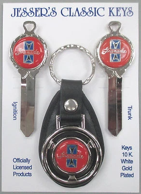 Juego de llaves clásicas de lujo oro blanco rojo Ford GRANADA 1975 1976 1977 1978-1982   Foto 1 de 4