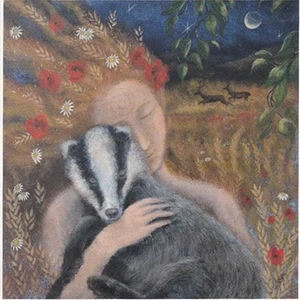 TARJETAS DE FELICITACIÓN PAGANAS WICCANS Cosecha Sueño DIOSA CUMPLEAÑOS LIEBRE WENDY ANDREW - Imagen 1 de 8