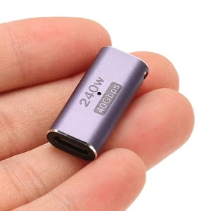 USB4.0 C Female To Female Adapter Support PD 240W 40Gbps 8K 60Hz USB Type C Fit - Bild 1 von 23