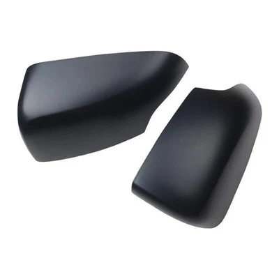 For Ford Ranger T6 2012-2022 PAIR Matte Black Front Tape-On  Mirror Cap Covers - Image 1 of 4