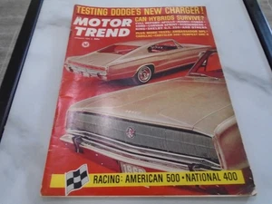 Motor Trend Jan 1966, The New Charger, Shelby GT 350, Corvair, Avanti, Cobra - Bild 1 von 1