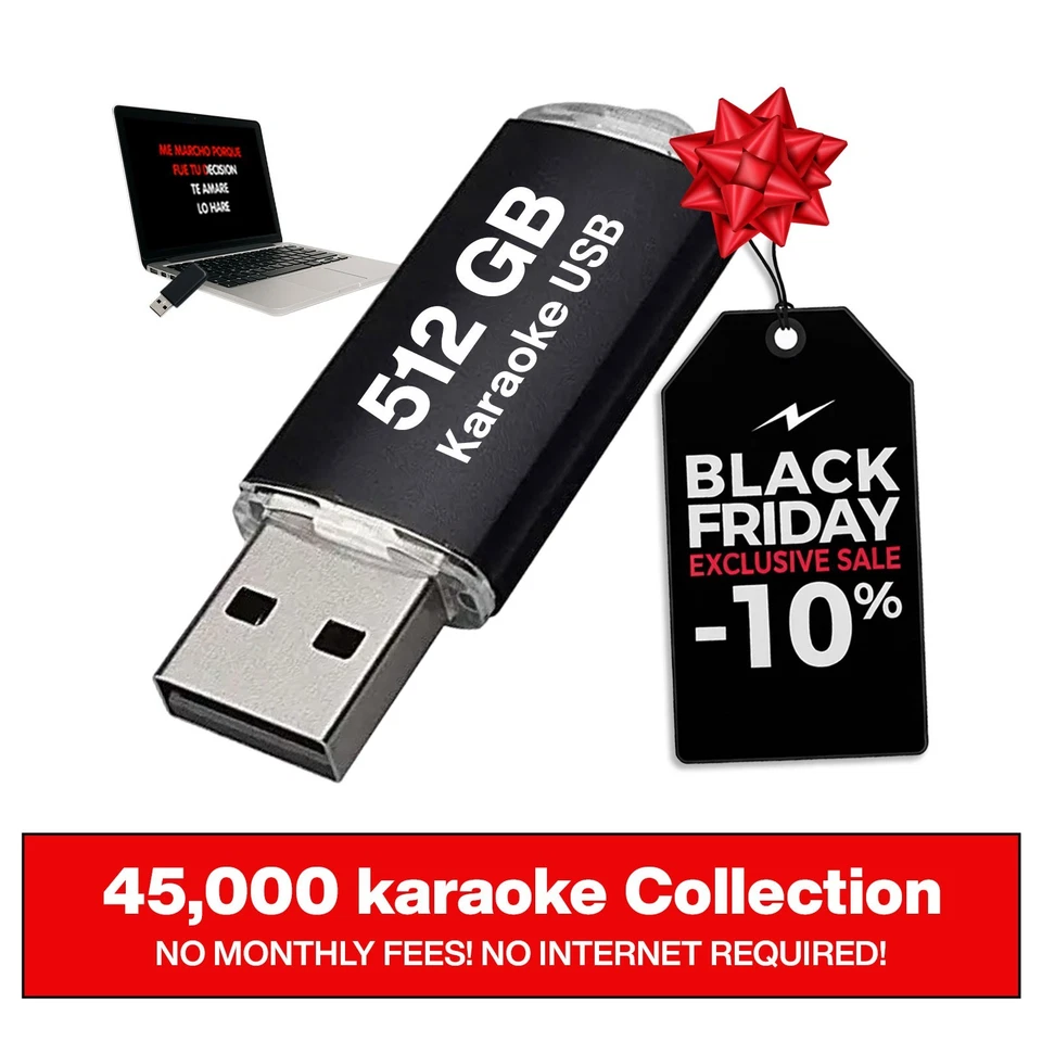 45,000 All times Real and High Quality ENGLISH & SPANISH KARAOKE songs - Image 1 of 4