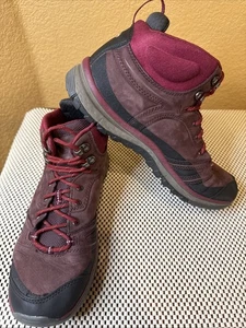Keen Terradora Mid Botas de Senderismo de Cuero para Mujer 11 Rosa Granate Rojo Impermeables - Imagen 1 de 10