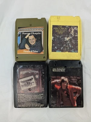 8 Track Lot 4 Tapes The Association Harry Chapin John Sebastian 1970s Funk Pop - Image 1 of 4