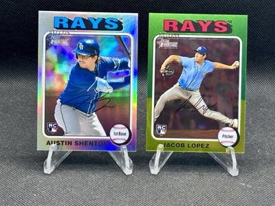 2024 Topps Heritage High Number Tampa Bay Rays 6 Card Lot - Image 1 of 4