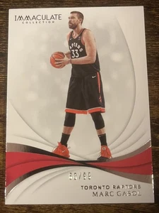2018-19 Panini Immaculate Collection #9 Marc Gasol SP #d /99! RAPTORS - Picture 1 of 2