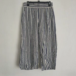 Zac And Rachel Womens Size Small Pull On Pants Blue White Gold Wide Leg - Picture 1 of 9