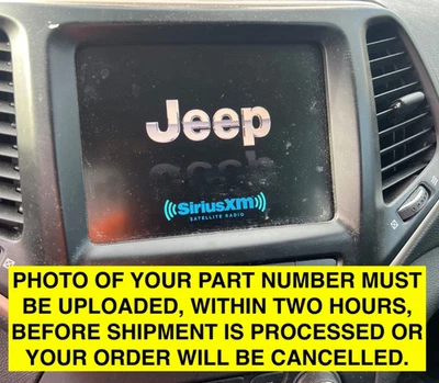 ⁉️2014-2017 Jeep Cherokee OEM VP3 NA Multi Media Bluetooth Sat Radio Receiver ⁉️ Foto 1 de 4