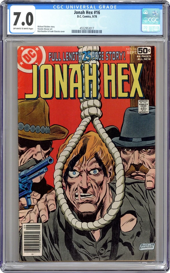 Jonah Hex #16 CGC 7.0 1978 4552953017 - Image 1 of 1