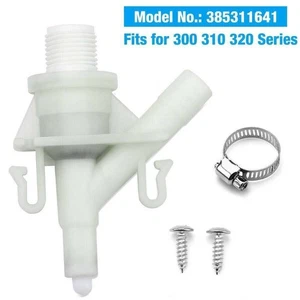 2x Plastic Water Valve Kit For Dometic 300 310 320 Series RV Toilet Repair Flush - Foto 1 di 11