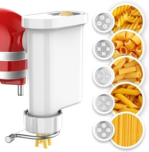 Pasta Press Attachment for Kitchenaid Stand Mixer with 5 Pasta Plates & Storage  - Picture 1 of 8