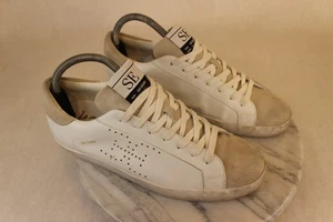 Sam Edelman Aubrie weiße Leder Schnürschuhe Größe 8M guter Zustand bequem! - Bild 1 von 17