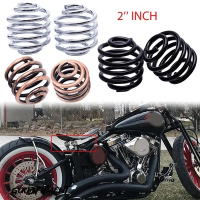 2-дюймовые спиральные одиночные пружины сиденья для мотоцикла Harley Bobber Chopper на заказ - Изображение 1 из 4
