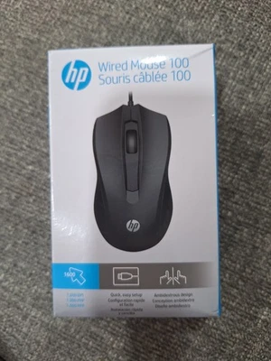 HP WIRED MOUSE 100 1600 DPI NEW IN BOX - Image 1 of 2