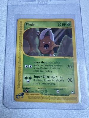 Pinsir 101/147 Aquapolis WOTC Vintage Pokemon 2002  - Image 1 of 4