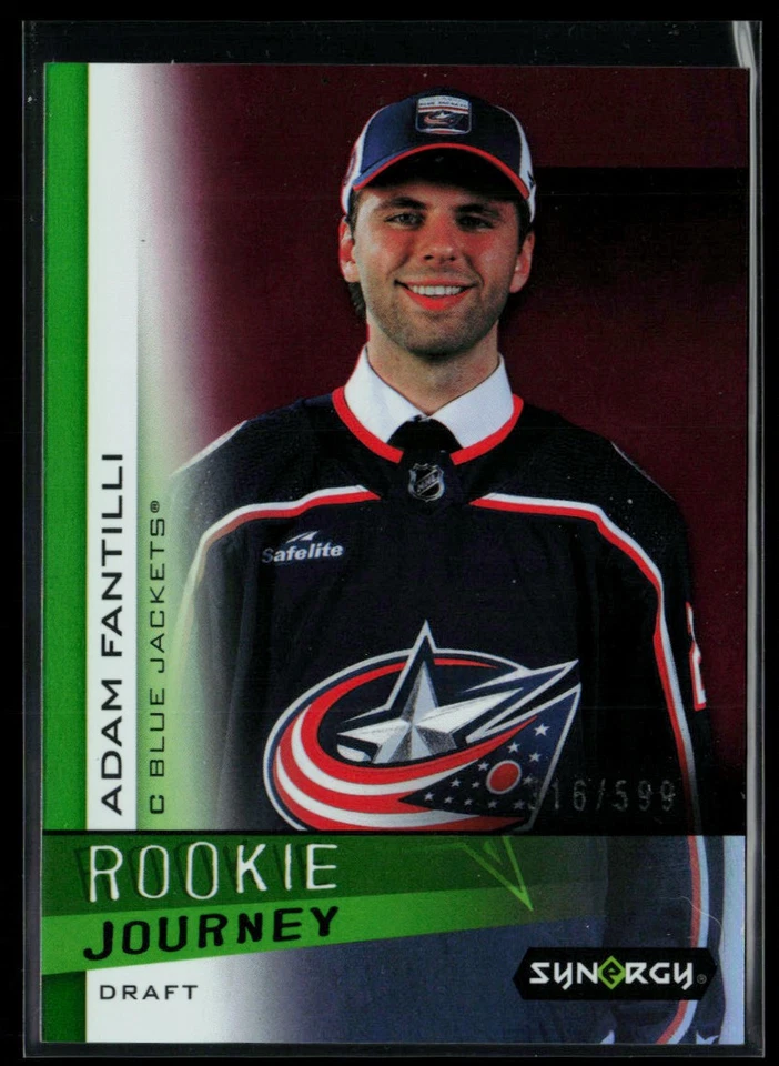 2023-24 Upper Deck Synergy Rookie Journey Draft Red #RJ-11 Adam Fantilli RC - Image 1 of 2