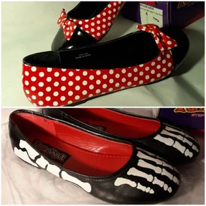 Funtasma 2 Pair Flats. Xray Size 6m , Minnie Mouse Size 6 Shoes Cosplay - Picture 1 of 12