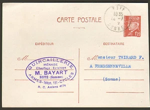 80 ROYE QUINCAILLERIE ARMES CYCLES BAYART THIRARD FRESSENNEVILLE 1942 - Foto 1 di 1