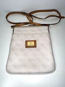 Guess Quattro G Small Crossbody Purse/Bag - Taupe - Picture 1 of 12