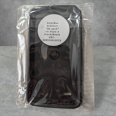 Y4. Otterbox Achiever Case for LG Stylo 3 Black Poly Bag See Full Description - Image 1 of 2