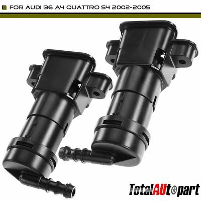 2x Boquillas de lavado de faros delanteras ambos lados para Audi B6 A4 Quattro S4 2002-2005 Foto 1 de 4
