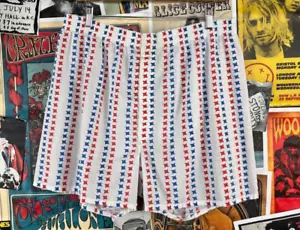 Vintage 70s Red White Blue Munsingwear USA Boxer Shorts Retro Mens XL Underwear - Picture 1 of 10