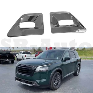 FOR Nissan Pathfinder 2022-2025 front fog light frame decorated with ABS silver - Picture 1 of 5