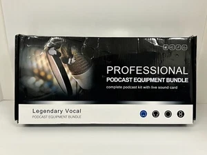Pacchetto Attrezzatura Podcast Professionale Vocale Leggendaria Nuovo - Foto 1 di 13