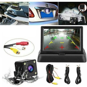 Rückfahrkamera Einparkhilfe System Autokamera mit 4.3'' LCD Monitor Nachtsicht